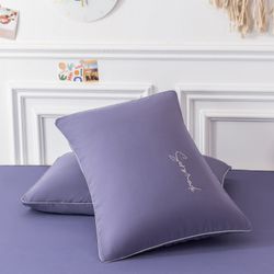 Комплект постельного белья Однотонный Сатин «Фиолетовая симфония»