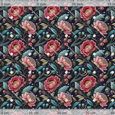 Розы пионы вышивка by Catmancer 833 DPI