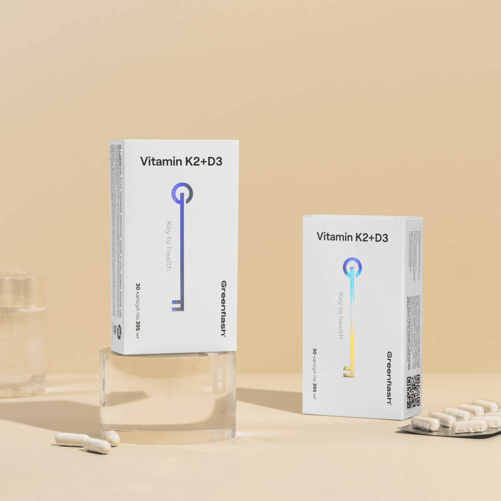 Greenflash Vitamin Витамин K2+D3 в активной форме, 30капсул