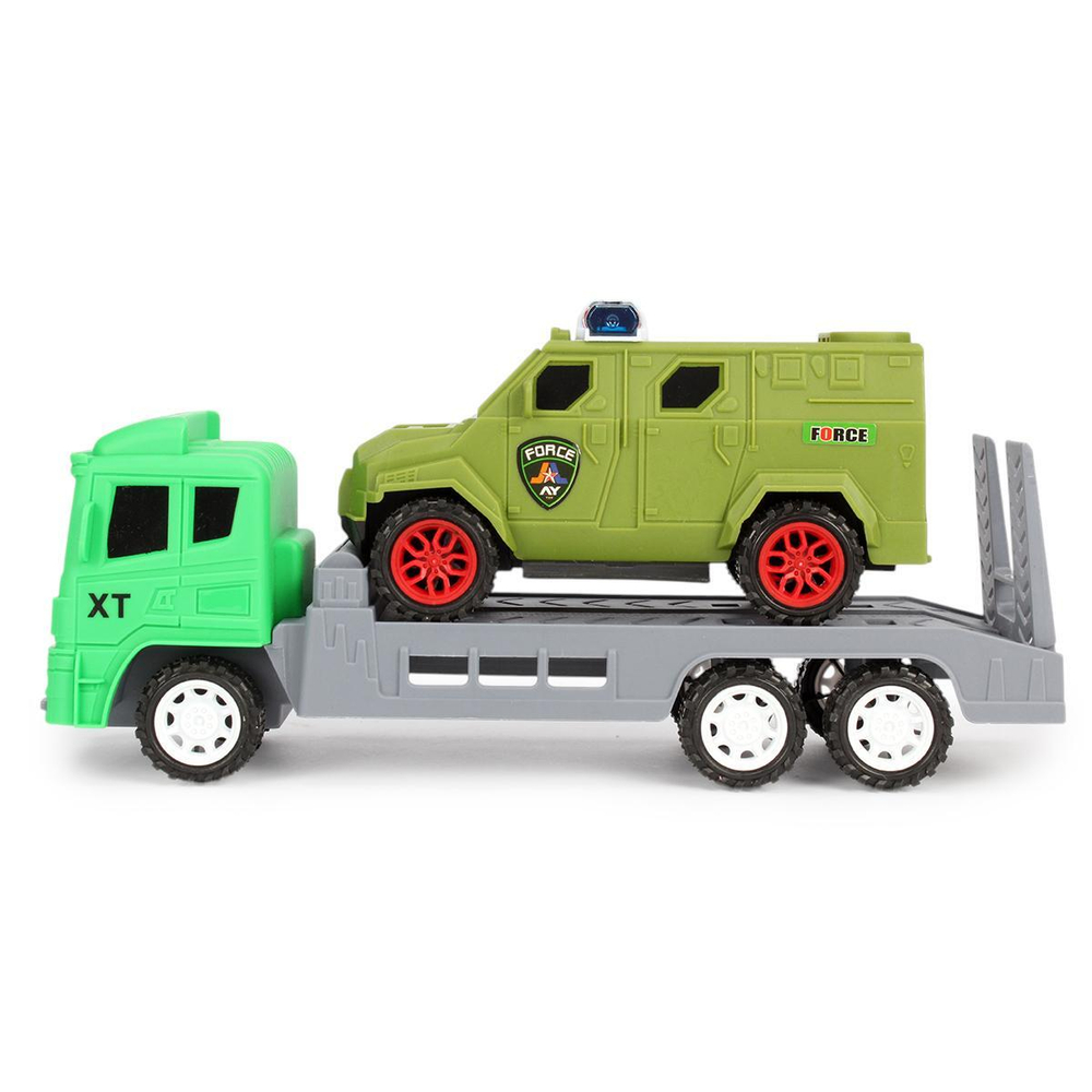 Автовоз ин. 27см +машина, ПК XT714-40