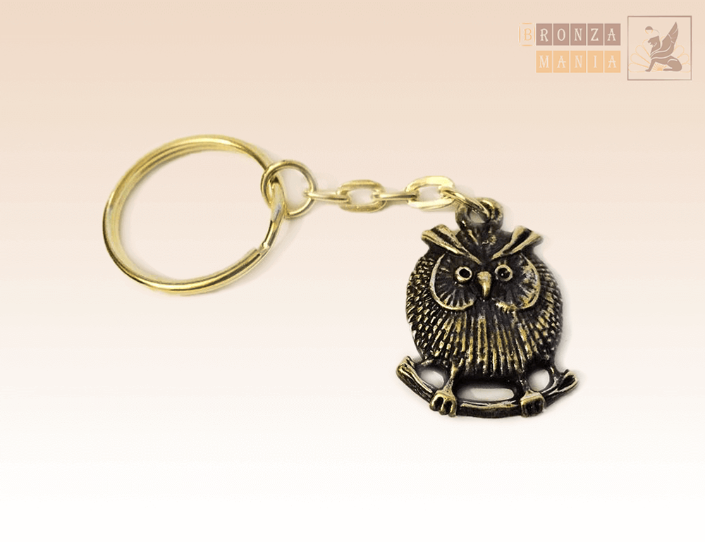 брелок Филин на ветке