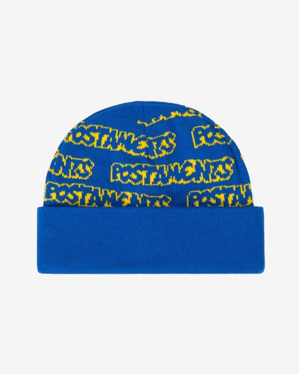 Шапка Postaments Wordz синий/желтый