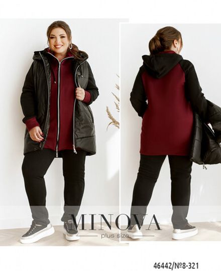 Костюм 8-321-марсала-чёрный Minova Фото 1