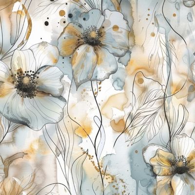 Акварельные цветы