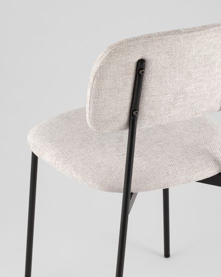 Стул Chao светло-серый черные ножки 4 шт.