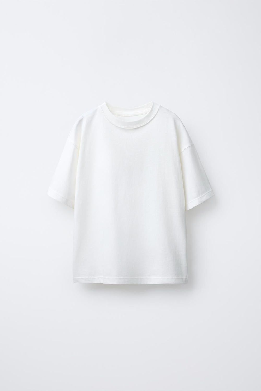 ZARA НАБОР ИЗ ДВУХ ОДНОТОННЫХ ФУТБОЛОК, СИНИЙ