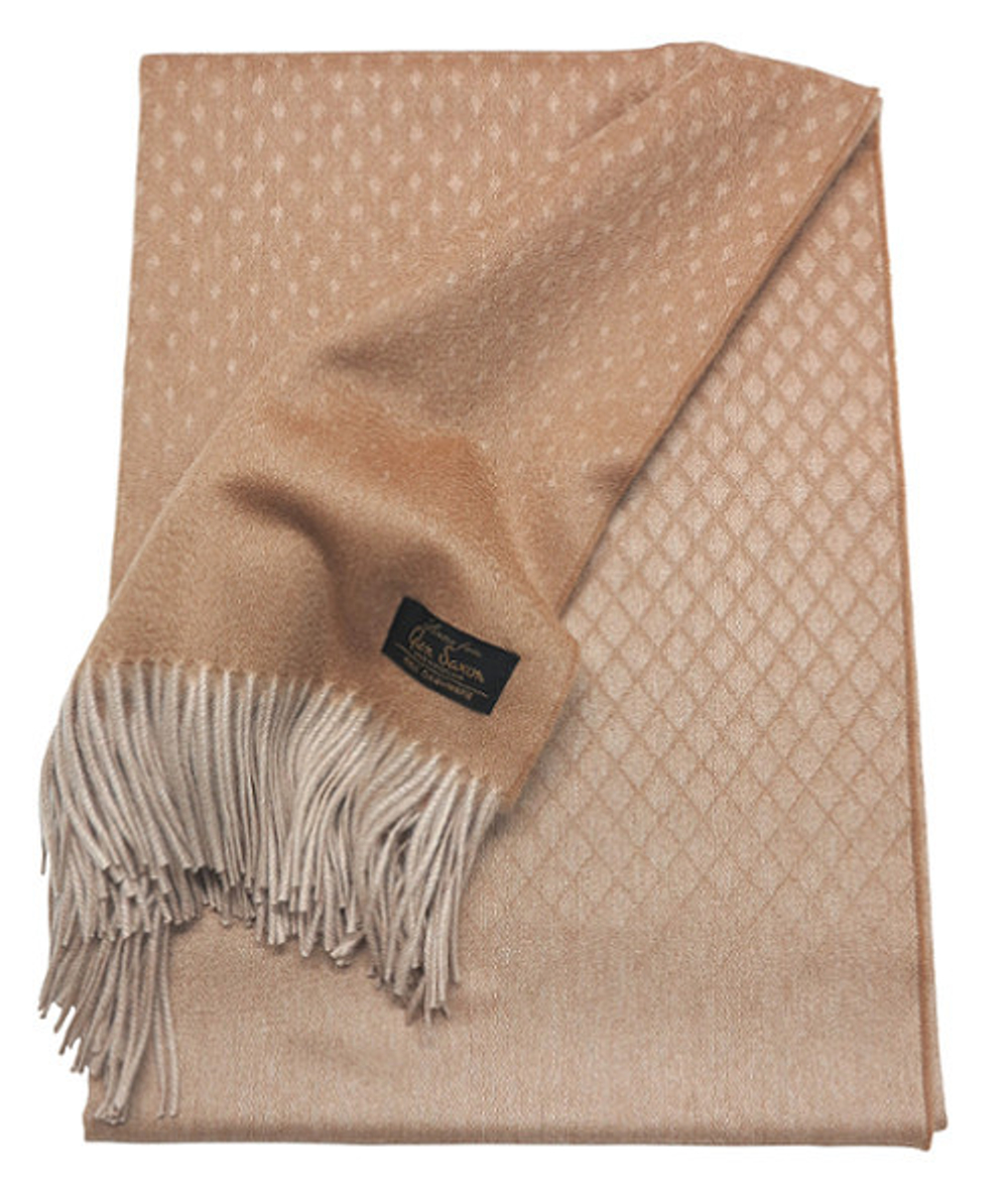 Плед 147х183 Glen Saxon Diamond Natur Sand