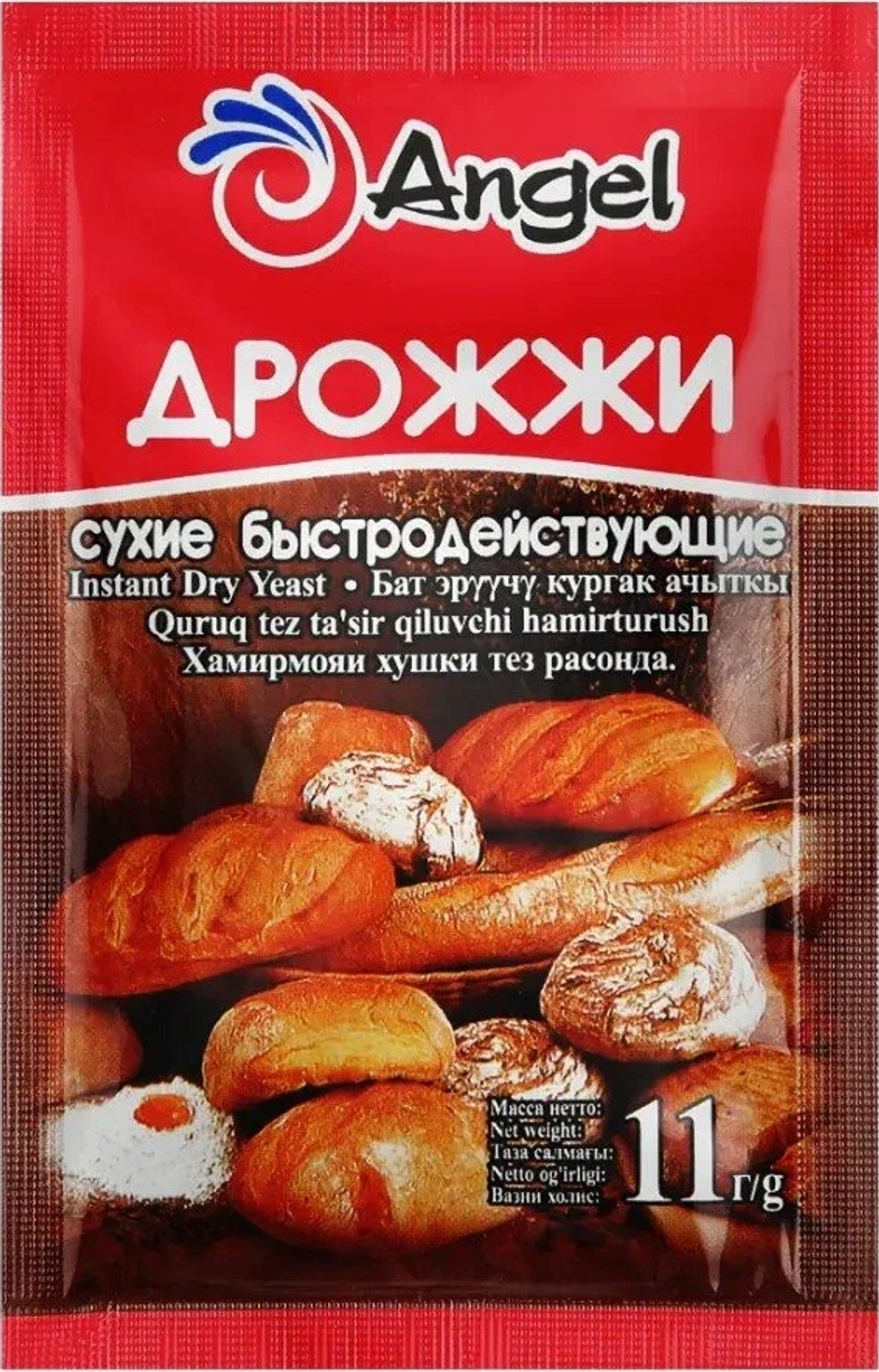 Дрожжи инстант."ANGEL" 11г*8бл*60шт