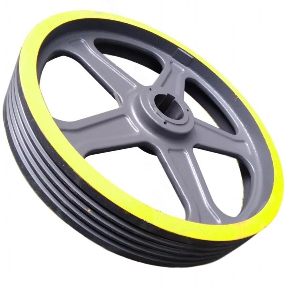 Канатоведущий шкив 650x4х12, int.20, UCI ,Beta 105 grad. к приводу MR16
