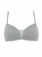 Бюстгальтер-триангул без косточек (Размер: 1B) (Цвет: серый меланж)
