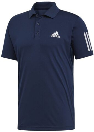 Мужское теннисное поло Adidas Club 3-Stripes Polo - collegiate navy/white/white