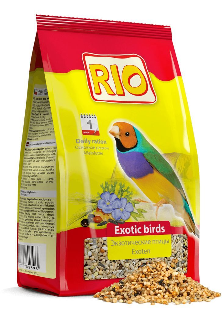 RIO. Корм для экзотических птиц, 1000 г