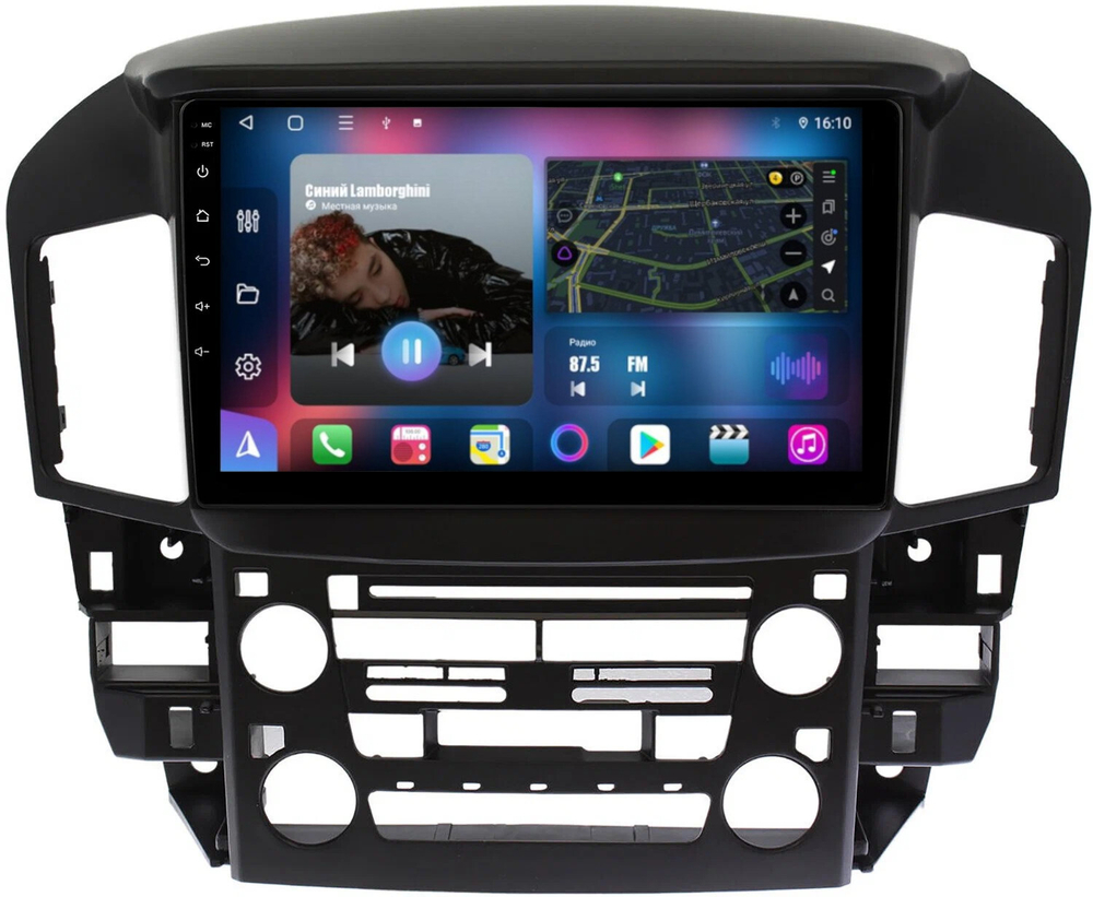 Магнитола для Lexus RX300 U10, Toyota Harrier 1 1997-2003 (взамен монохрома) - FarCar BM9598F1M на Android 13, QLED, TS10, 4Гб+32Гб, CarPlay, 4G SIM-слот