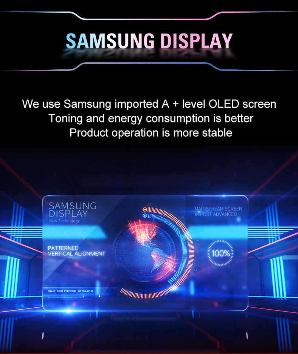 15.6" Портативный сенсорный монитор VCHANCE 4K OLED 3840x2160, 60 Гц