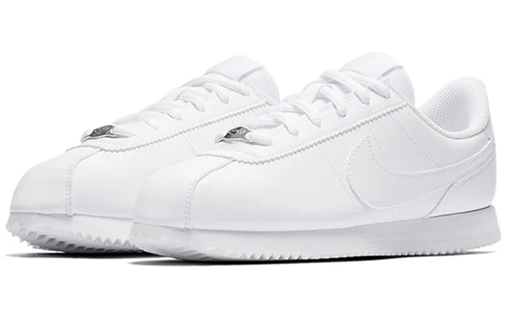 Nike Cortez Basic SL comfortable non-slip lightweight low-cut casual running shoes women's pure white