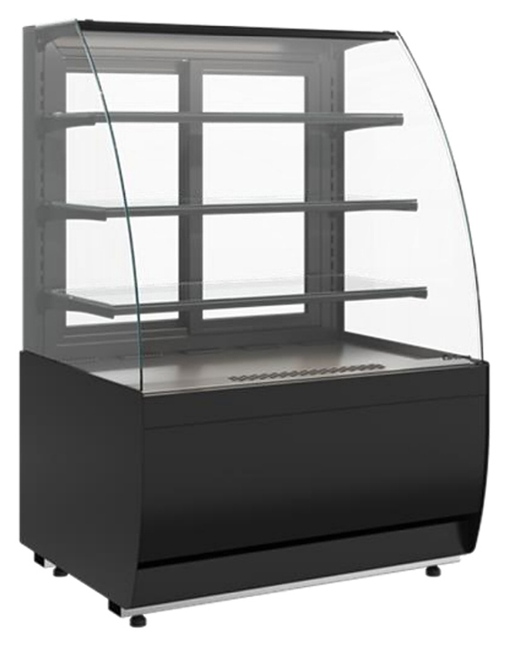 Витрина нейтральная Carboma K70 N 1,3-1 Light версия 2.0 (Techno 9005)