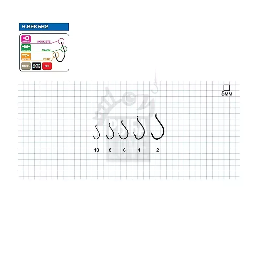Крючок Hayabusa H.BEK562 №2,4,6
