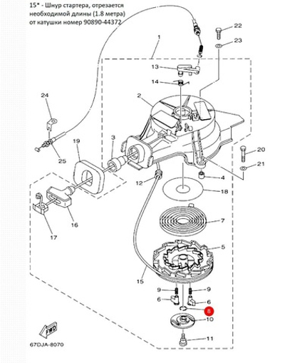 Пружина стопорная