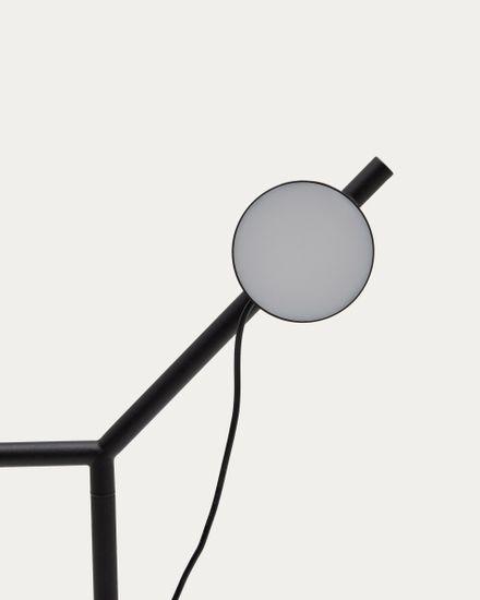 Настольная лампа Orey из черного металла с многопозиционным точечным светильником