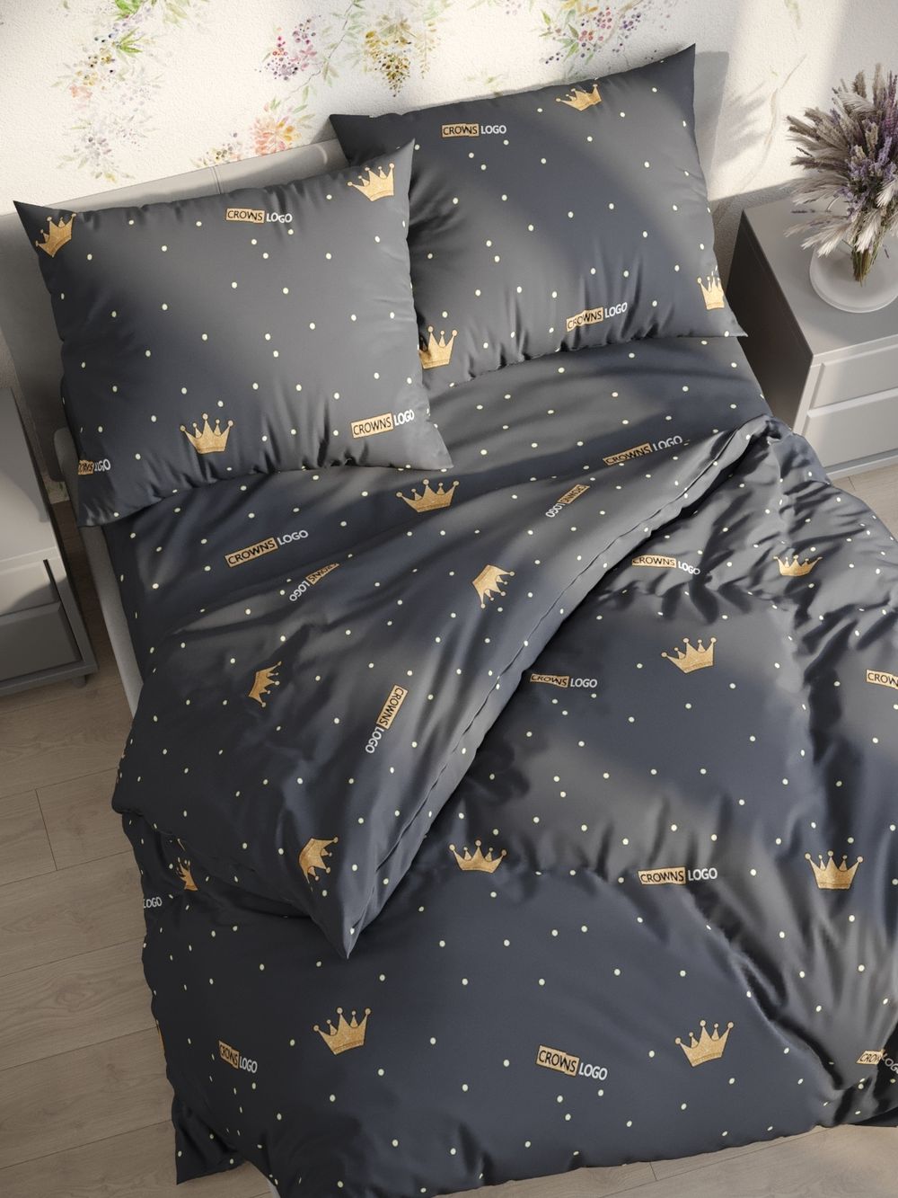 Простынь на резинке Полисатин Мечта "Tiara" 160x200 см