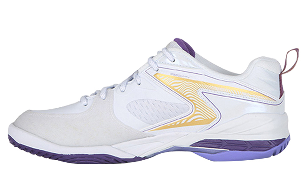 VICTOR 9200Tty Rubber Slip Resistant Low top Badminton Shoes Unisex White Purple