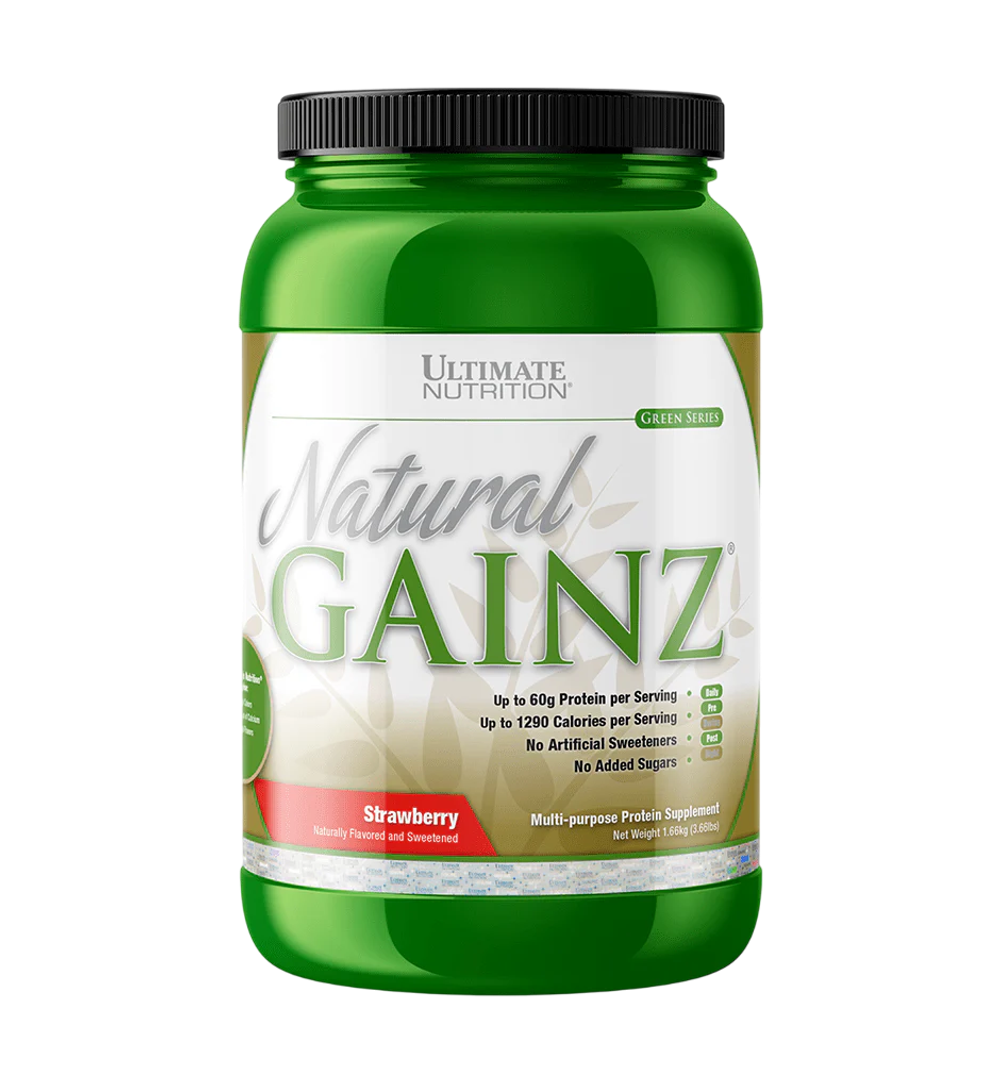 Ultimate Nutrition Natural Gainz 1666 г , Натуральный гейнер