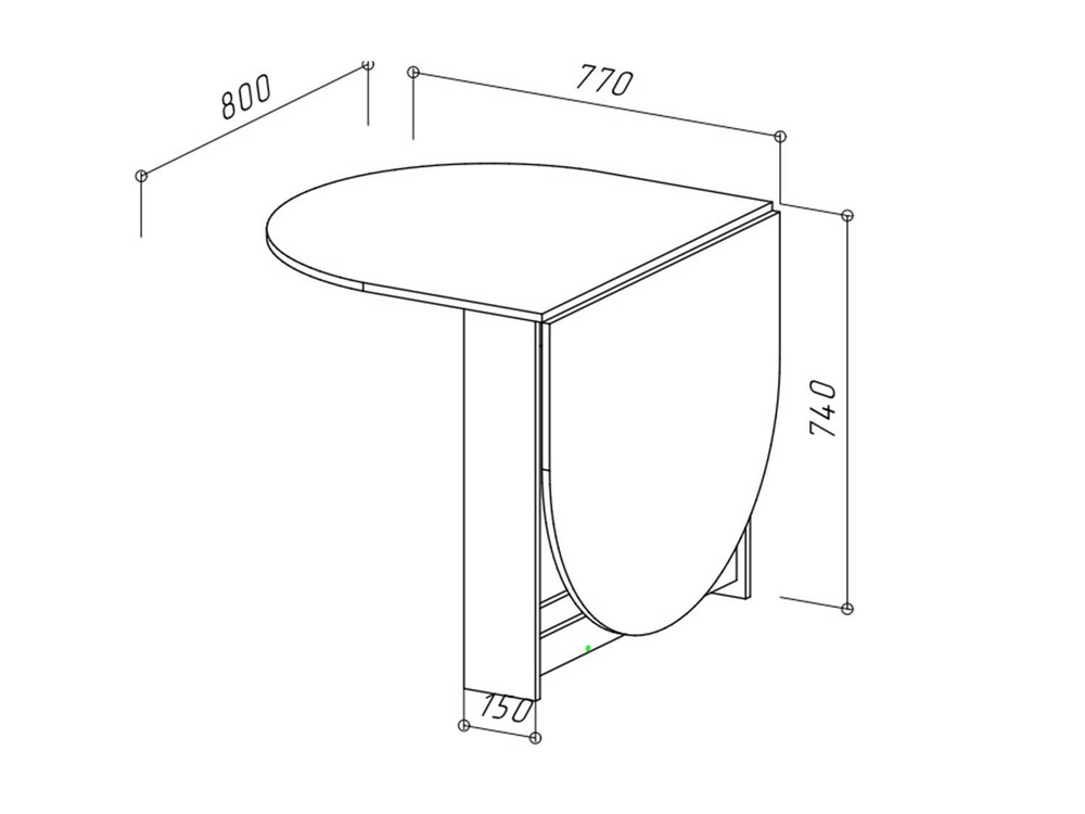 Стол раскладной овальный Хром / Дуб Крафт золотой