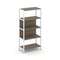 Shelf System Односекционный стеллаж четырехярусный SN.STM-411 Вяз Благородный/Металл Белый 810*400*1