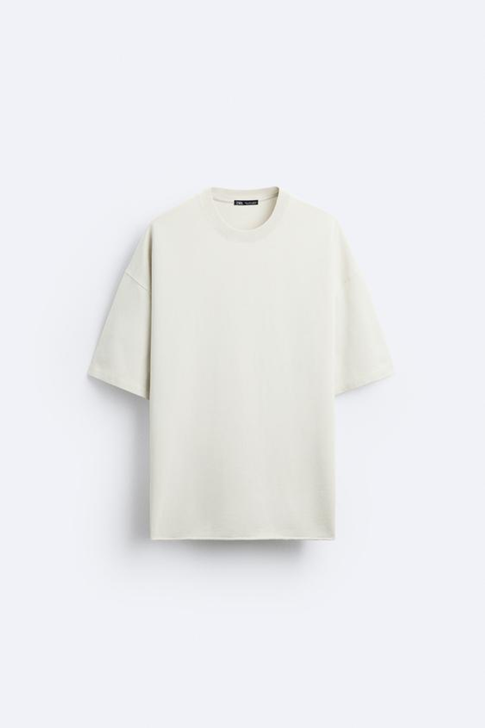 ZARA ТОЛСТОВКА В СТИЛЕ OVERSIZE С ПОТЕРТЫМ ЭФФЕКТОМ, ЭКРЮ