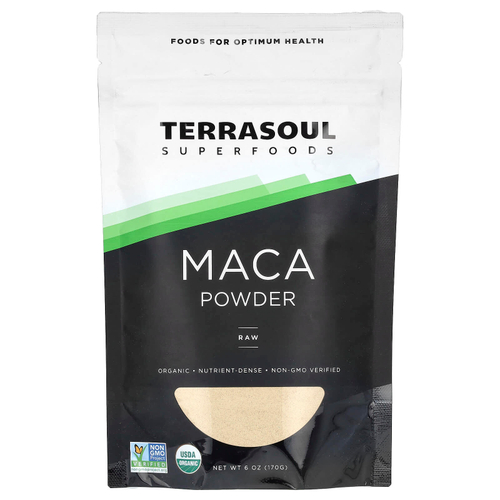 Terrasoul Superfoods, мака в порошке, необработанная, 170 г (6 унций)