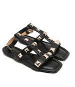 Кожаные босоножки TWINSET - черный(221TCP054)