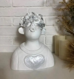 Статуэтка из гипса «Влюбленный Мартин» 31см белый