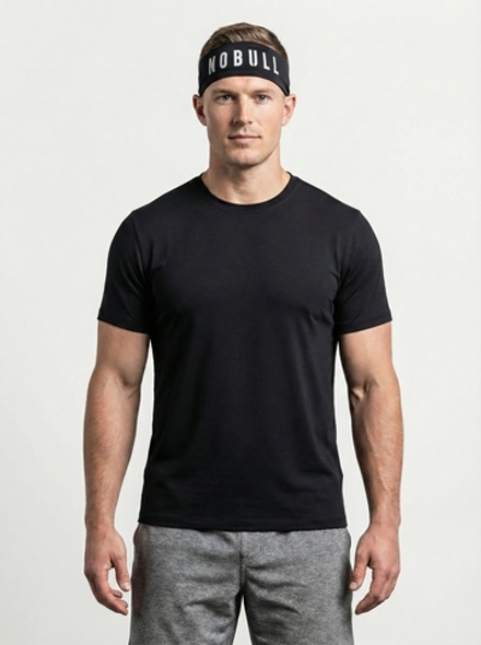 Повязка на голову NOBULL с белой надписью