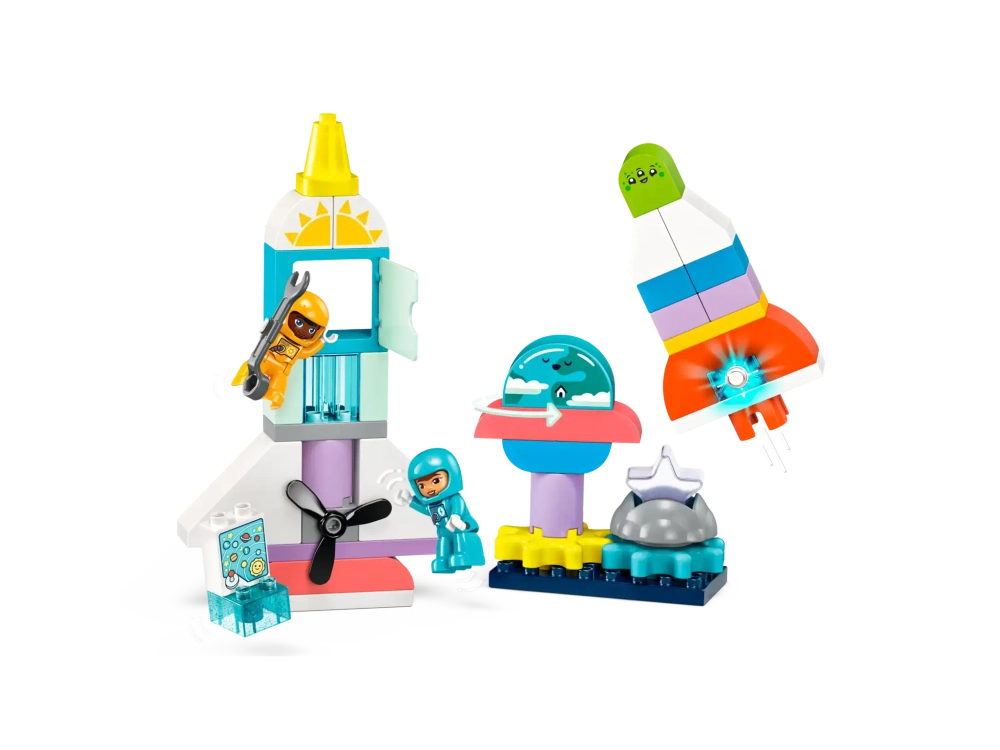 Конструктор LEGO Duplo 10422 Приключение на космическом шаттле, 3в1