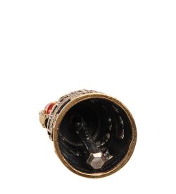 AM-2693 Колокольчик «Паровоз» (латунь, янтарь)