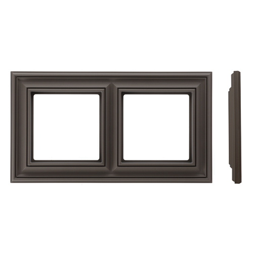 Рамка 2 поста LIREGUS RETRO K14-345-02.R/ON31 коричневая матовая