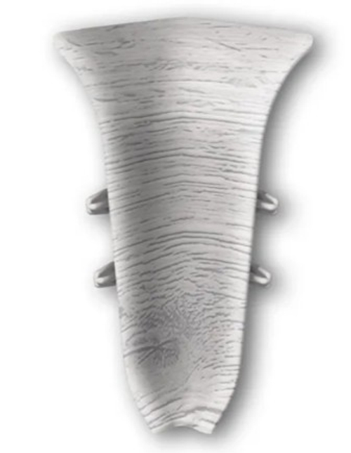 Угол внутренний для плинтуса 85мм "Идеал Классик", 432 Дуб платиновый