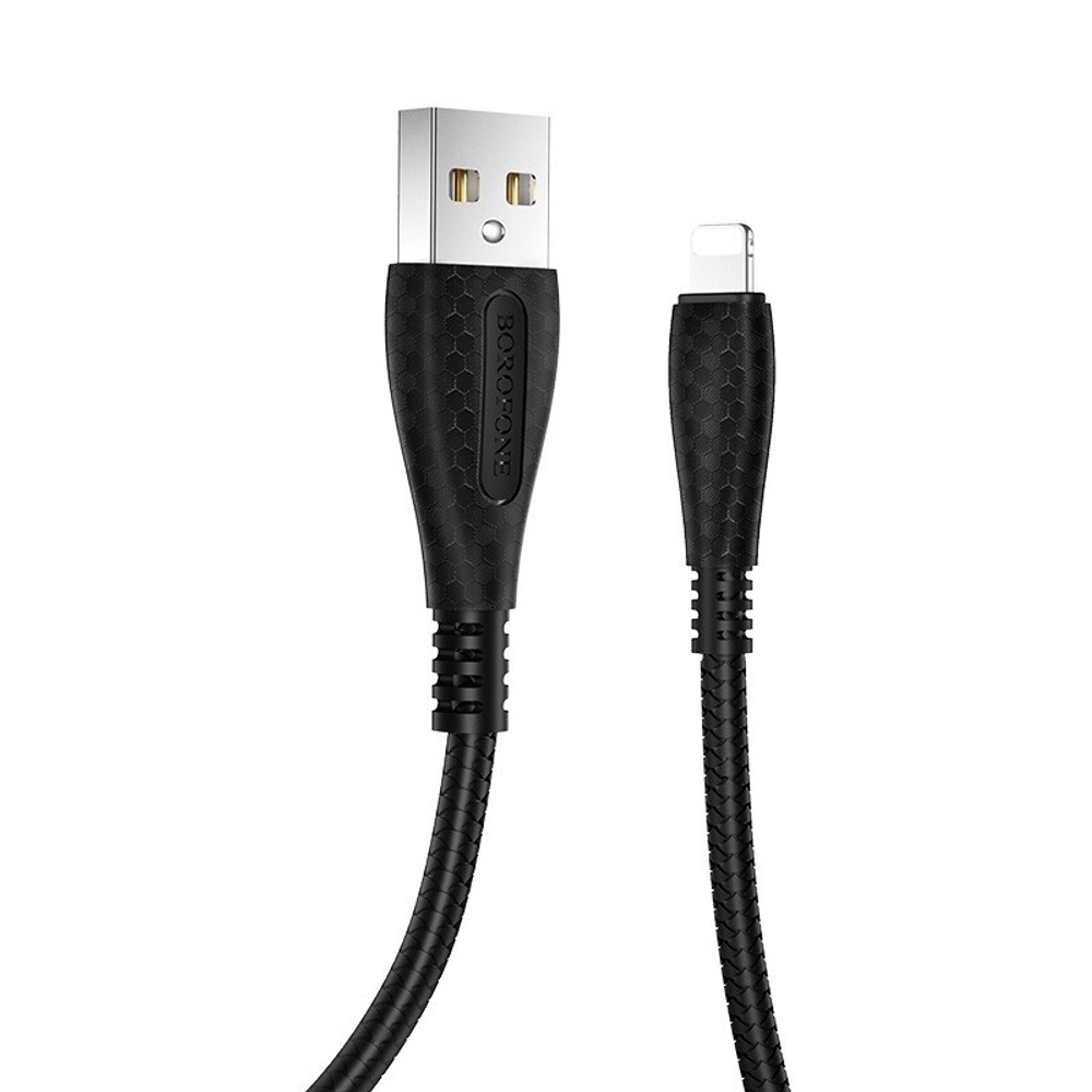 Кабель USB - Lightning BOROFONE BX38 (черный) 1м