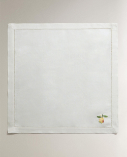 Zara Home столовая салфетка из смесовой ткани, вышивка, 45 45 см (комплект 2 шт.)