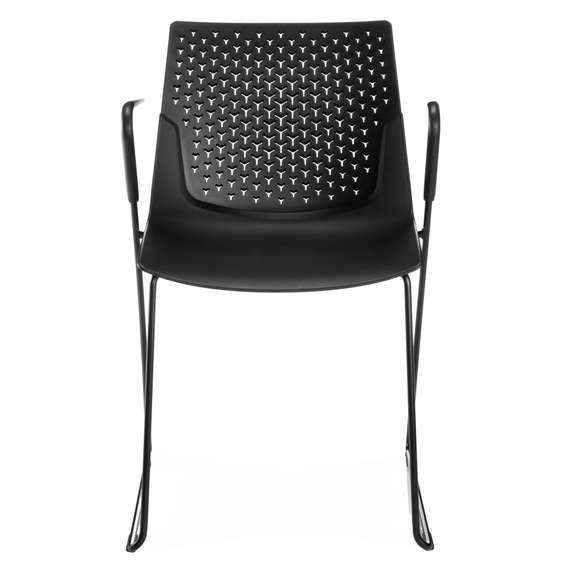 Стул с подлокотниками FX черный