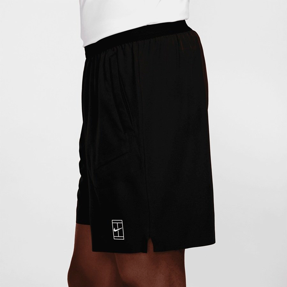 ОДЕЖДА ДЛЯ ТЕННИСА Мужская, Шорты NIKE COURT DRI FIT ADVANTAGE SHORT 8 .