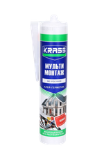 Герметик-клей KRASS полимерный Мульти Монтаж белый 280 мл