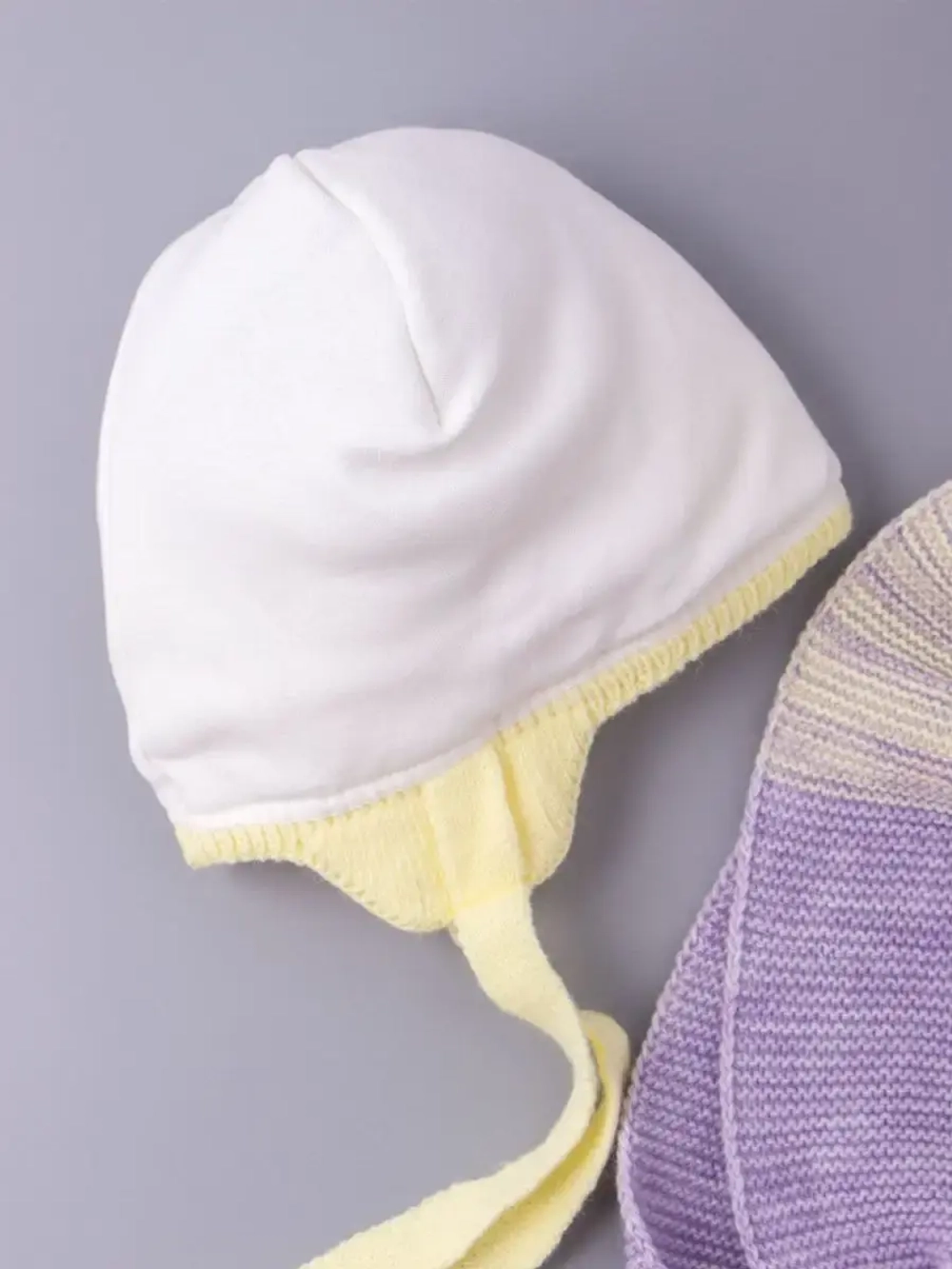 Шапка детская зимняя вязаная и шарф