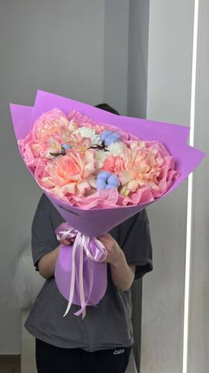 Букет в лиловых красках