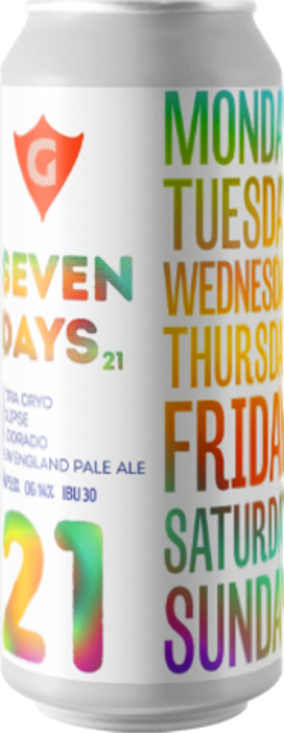 Пиво Гуси Севен Дэйс 21 Цитра Крио, Эклипс, Эль Дорадо / Gusi Seven Days 21 Citra Cryo, Eclipse, El Dorado 0.45 - банка