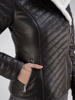 Куртка женская из натуральной кожи мех норки Турция