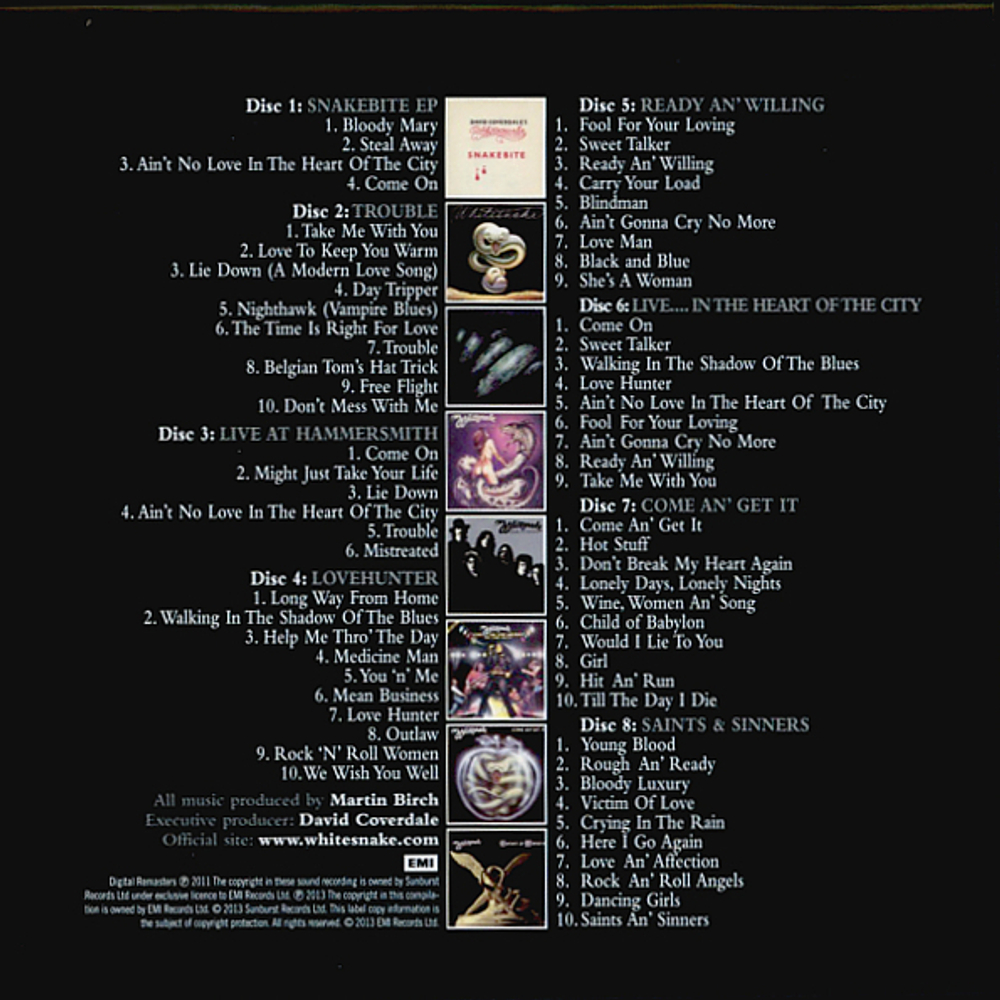 Whitesnake / Little Box 'O' Snakes: The Sunburst Years 1978-1982 (8CD)