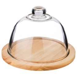 ДОСКА РАЗДЕЛОЧНАЯ С КРЫШКОЙ AGNESS "NATIVE" 20*20*1,5 СМ (КОР=4ШТ.)