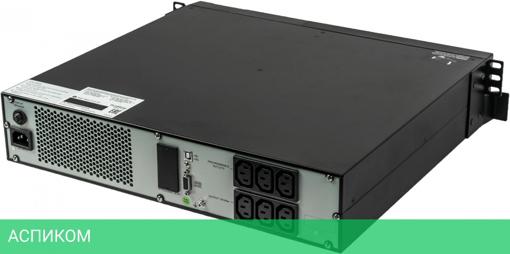 Источник бесперебойного питания Systeme Electric Smart-Save Online SRV 1000ВА (SRVSE1KRTI)