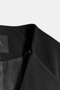 ZARA БЛЕЙЗЕР С КОНТРАСТНЫМ ПЛАТКОМ, ЧЕРНЫЙ